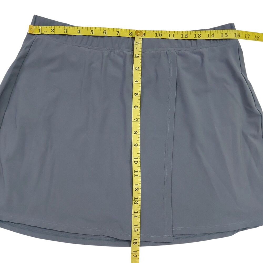 Abercrombie & Fitch Skorts Womens Large Gray Stretch Athletic Golf Tennis - Picture 9 of 10
